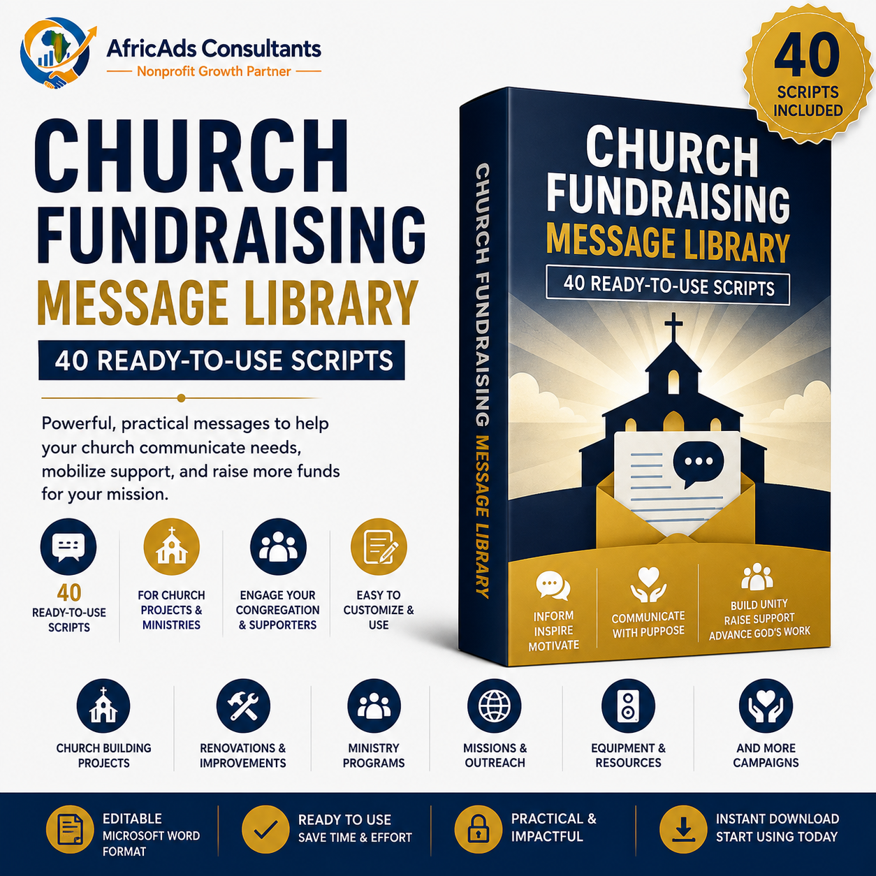 40 Church Fundraising Scripts