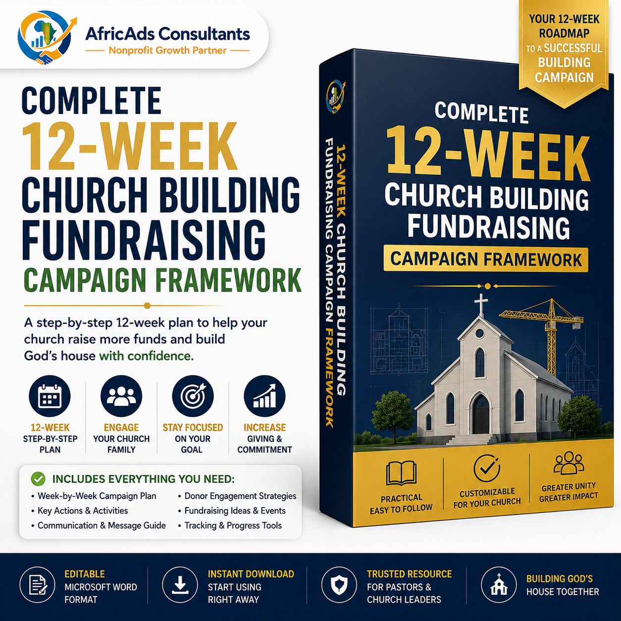 Complete 12 Week Church Building Fundraising Campaign Framework