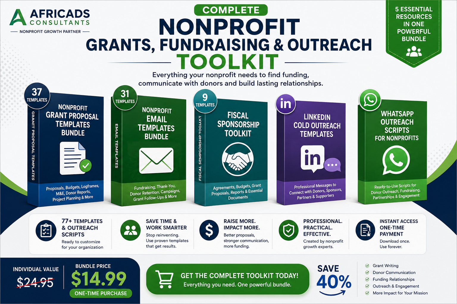 Complete Nonprofit Grants Fundraising and Outreach Toolkit