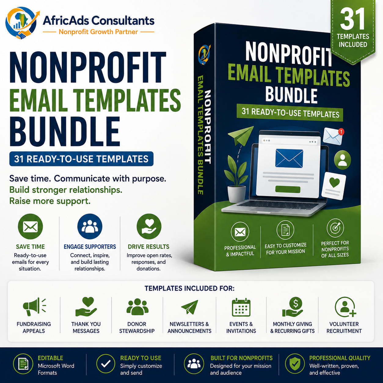 Nonprofit Email Templates Bundle